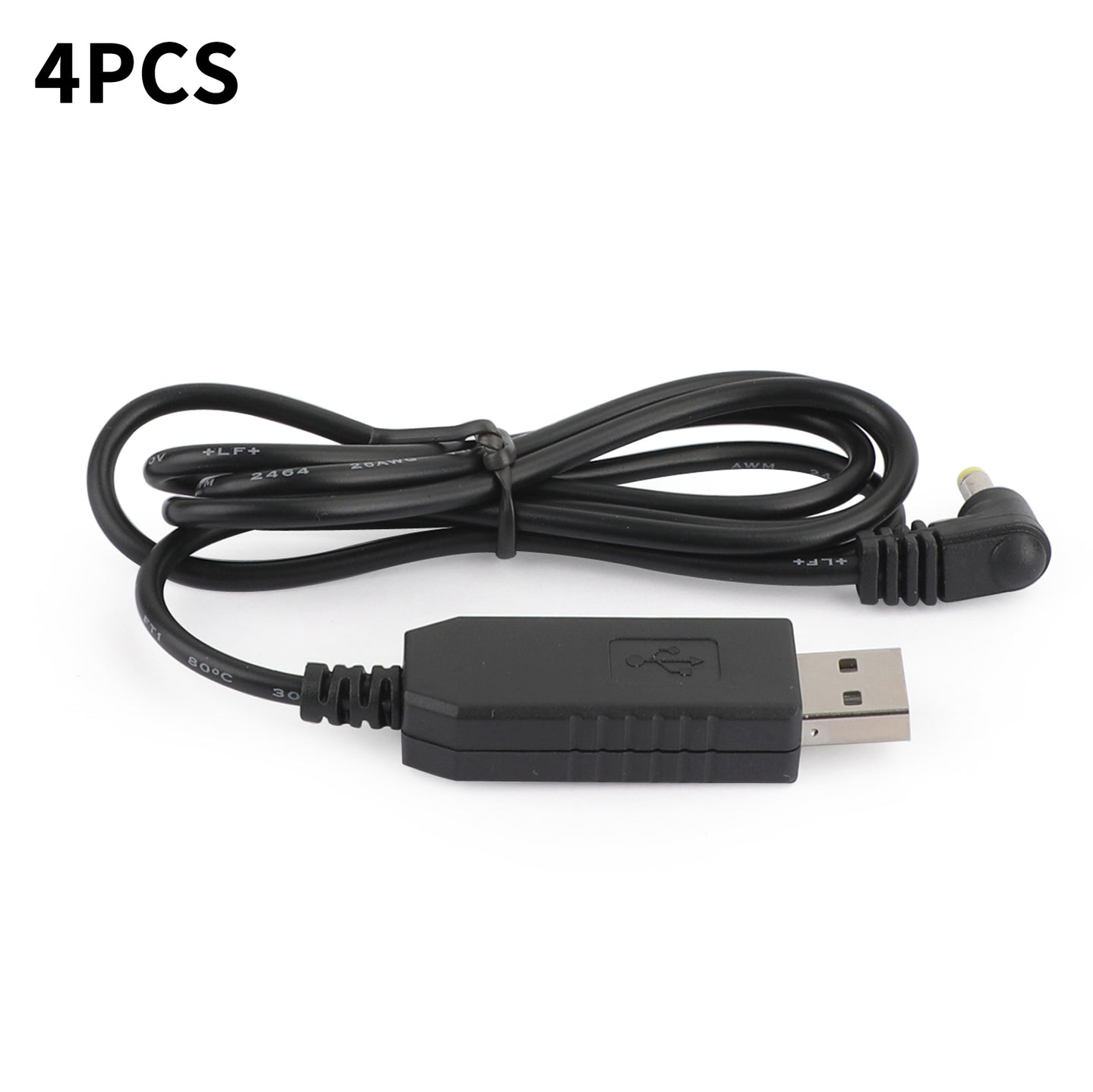 4PCS Walkie-talkie USB Charger Cable Fit for BaoFeng UV5RE UV-5R
