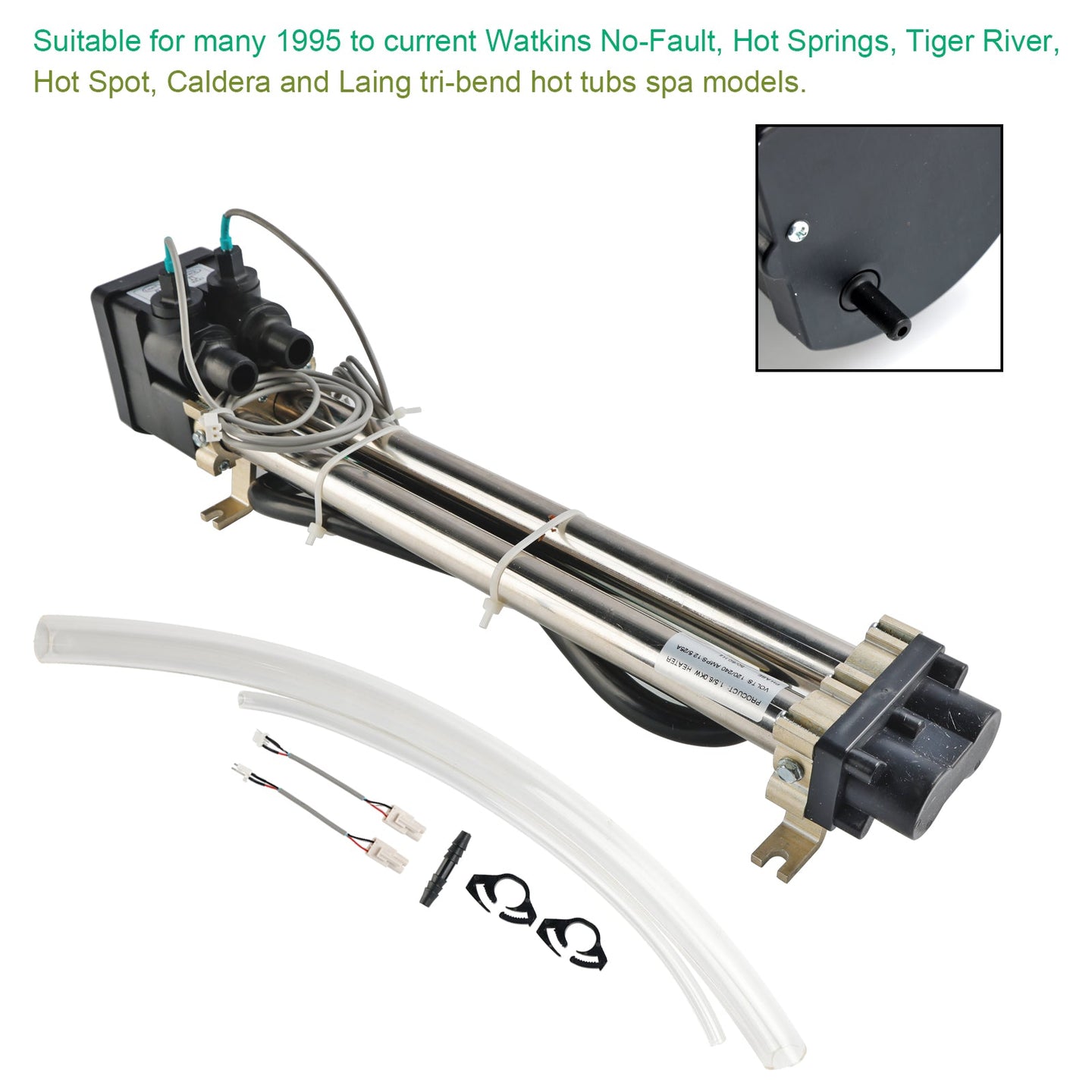 No-Fault 73791 Titanium Spa Heater 4kW for Watkins, Hot Spring Spas