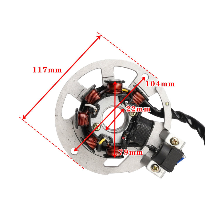 7 Coil Yamaha Aerox Neos BWS MBK Nitro Ovetto 50 Stator Motor Minarelli