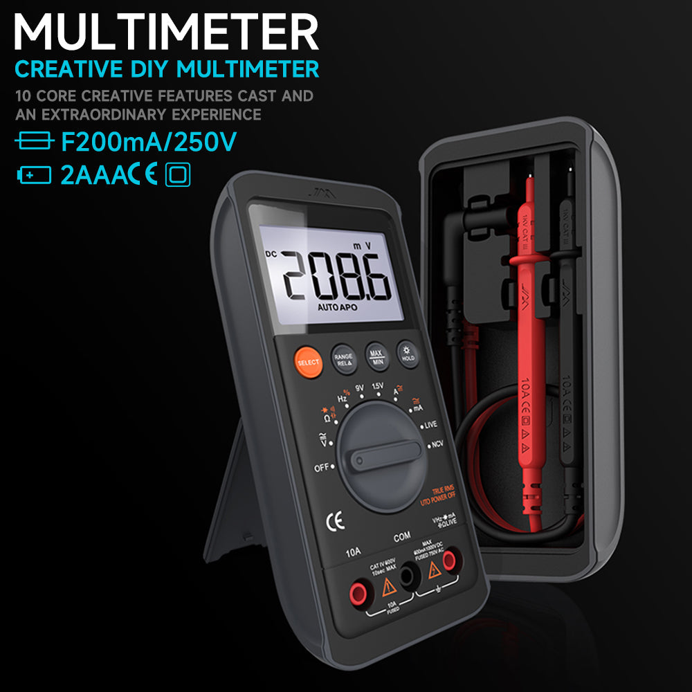 Digital Multimeter Tester – DC/AC Voltage, Current, Ohm, Continuity & Amp Meter