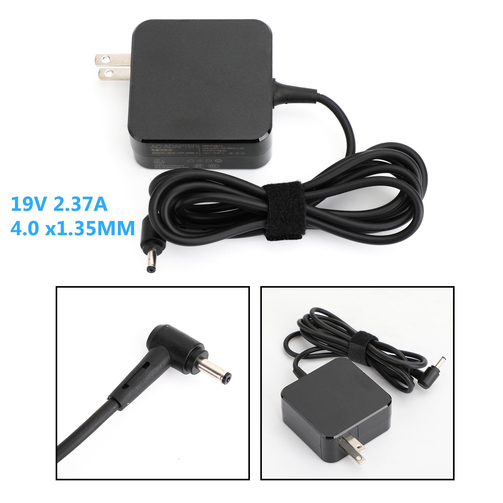 19V 2.37A ASUS Laptop Power Adapter – Compatible with Zenbook & Vivobook, ADP-45DW/A AD883J20