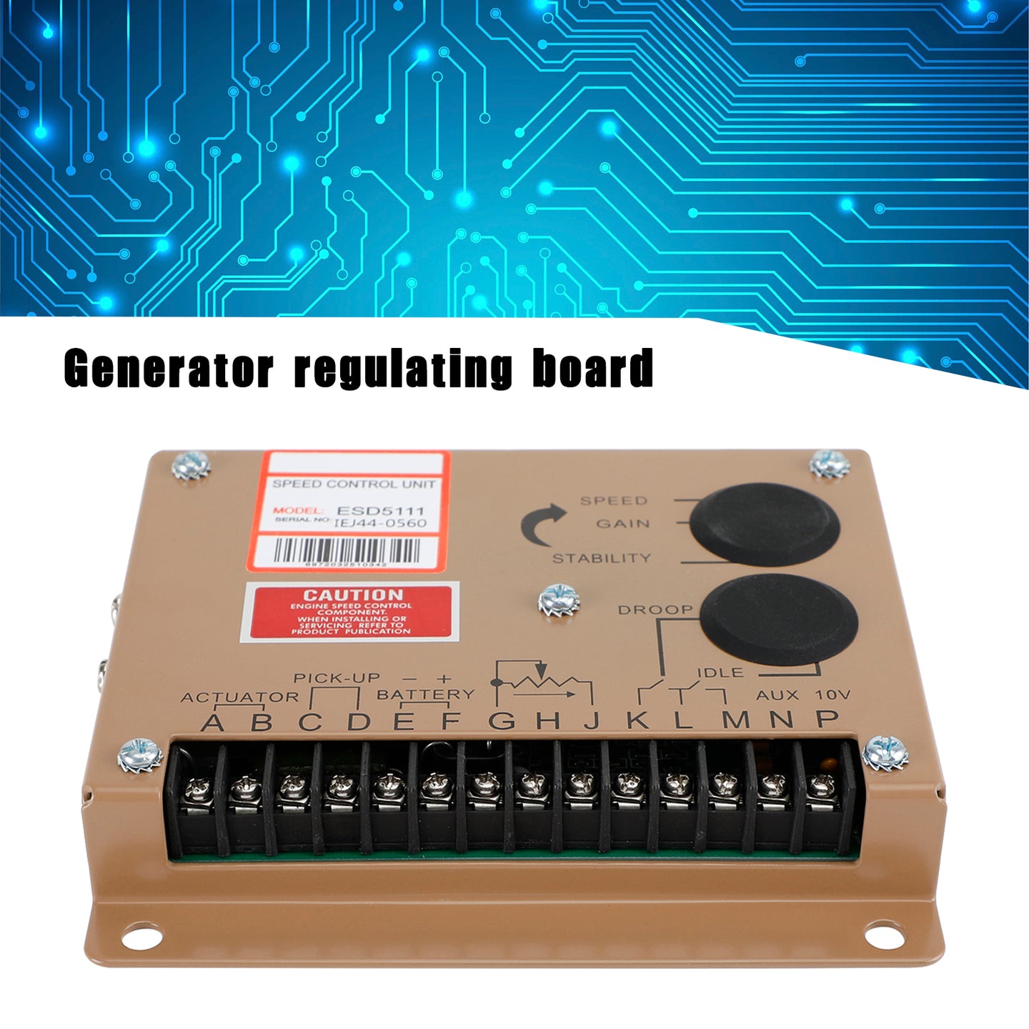 ESD5111 Generator Genset Parts Electronic Engine Speed Controller Governor
