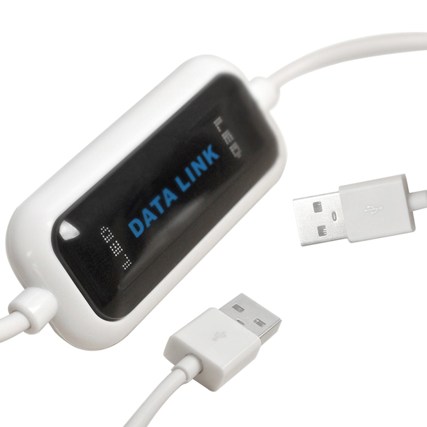 USB 2.0 PC-to-PC Data Transfer Cable, Driver-Free Link for Easy File Sync & Migration Between 2 Windows Computers