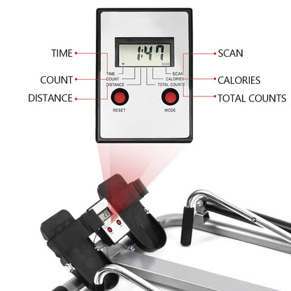 Home Gym Adjustable Hydraulic Rowing Machine Exercise Rower