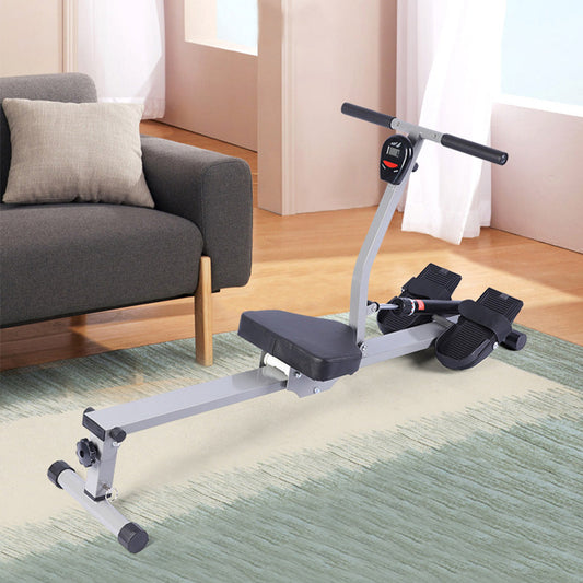 Folding Mute Single Bar Rowing Machine Home Cardio Workout