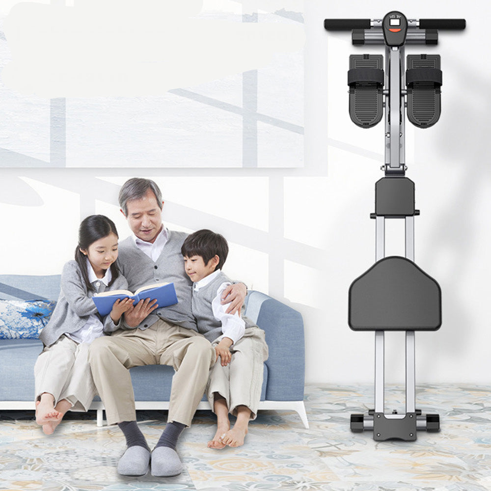 Folding Mute Single Bar Rowing Machine Home Cardio Workout