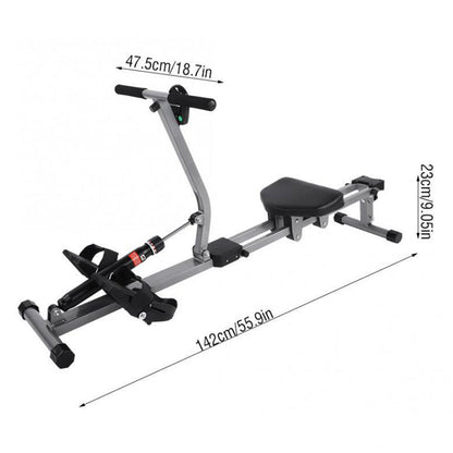 Folding Mute Single Bar Rowing Machine Home Cardio Workout