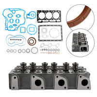 Complete Cylinder Head Kit for Kubota D1105 Engine, with Full Gasket Set & Valves, Fits RTV1100, K008 & B2410
