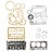 Complete Cylinder Head Assembly for Kubota D1005 Engine with Full Gasket Set, Replaces 16027-03043