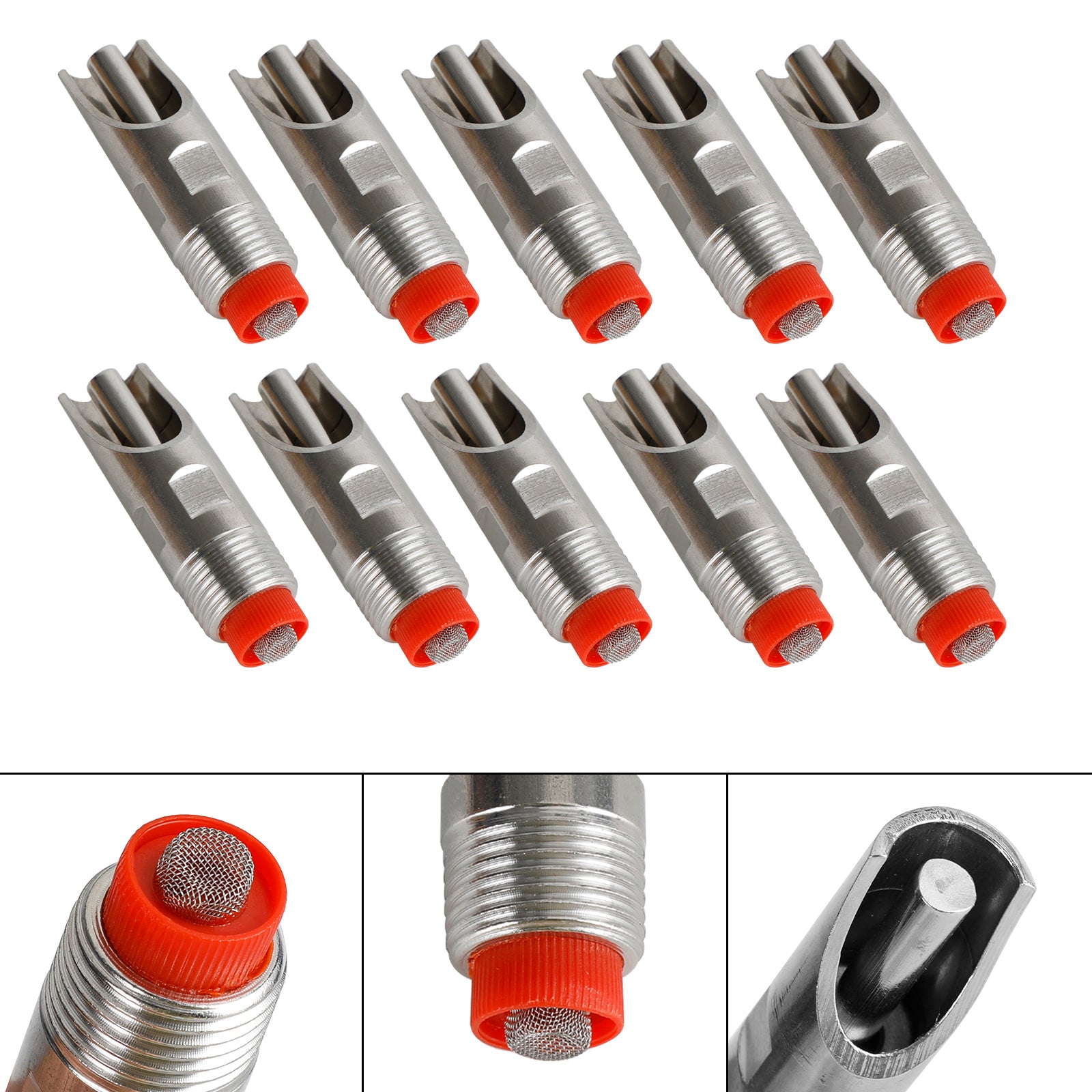 10Pcs Stainless Steel 1/2" Thread Pig Hog Automatic Nipple Drinker Waterer (Copy)
