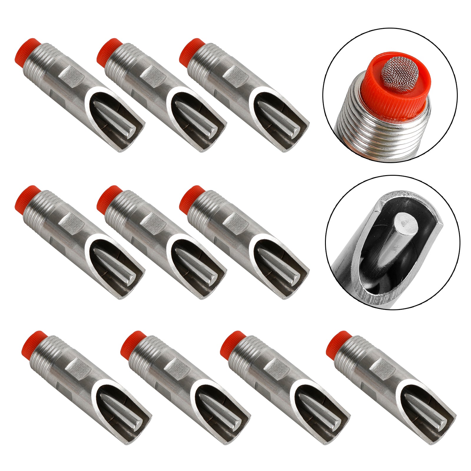 10Pcs Stainless Steel 1/2" Thread Pig Hog Automatic Nipple Drinker Waterer (Copy)