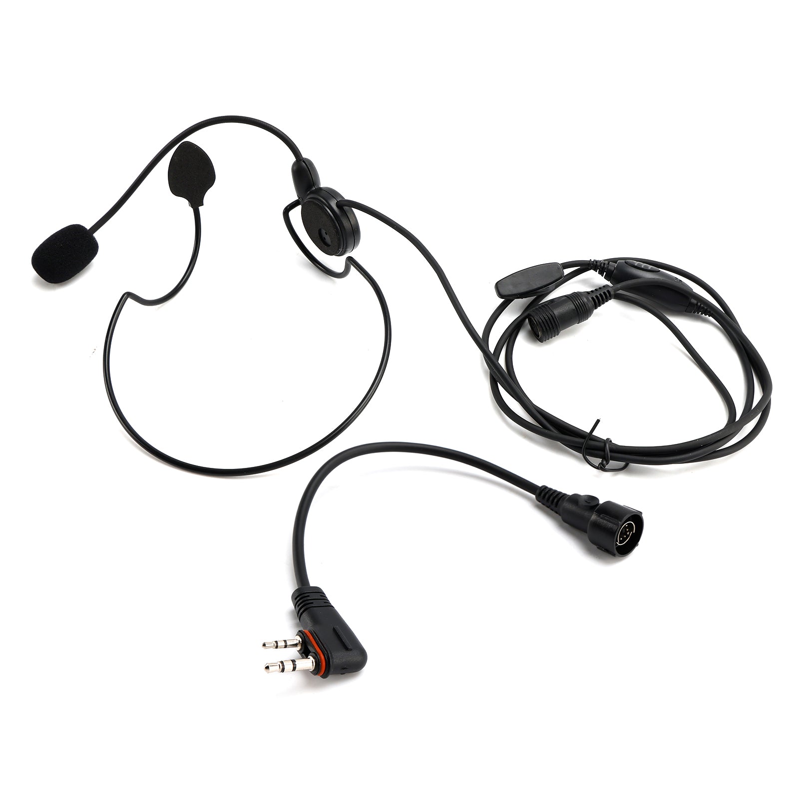 616-C2 Rear-Mounted Tactical Earhook Headset A24 Adapter Cable For A25CE A25N