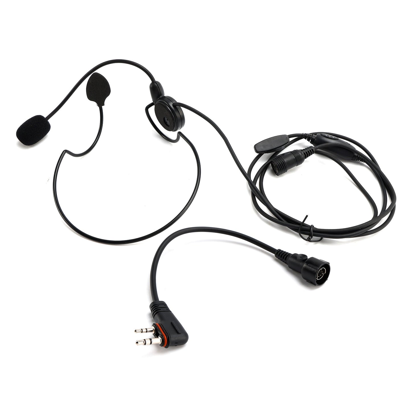 616-C2 Rear-Mounted Tactical Earhook Headset A24 Adapter Cable For A25CE A25N