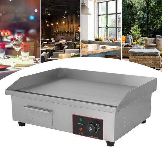 22-Inch Commercial Electric Griddle 3000W Countertop Griddle Electric Flat Top Grill