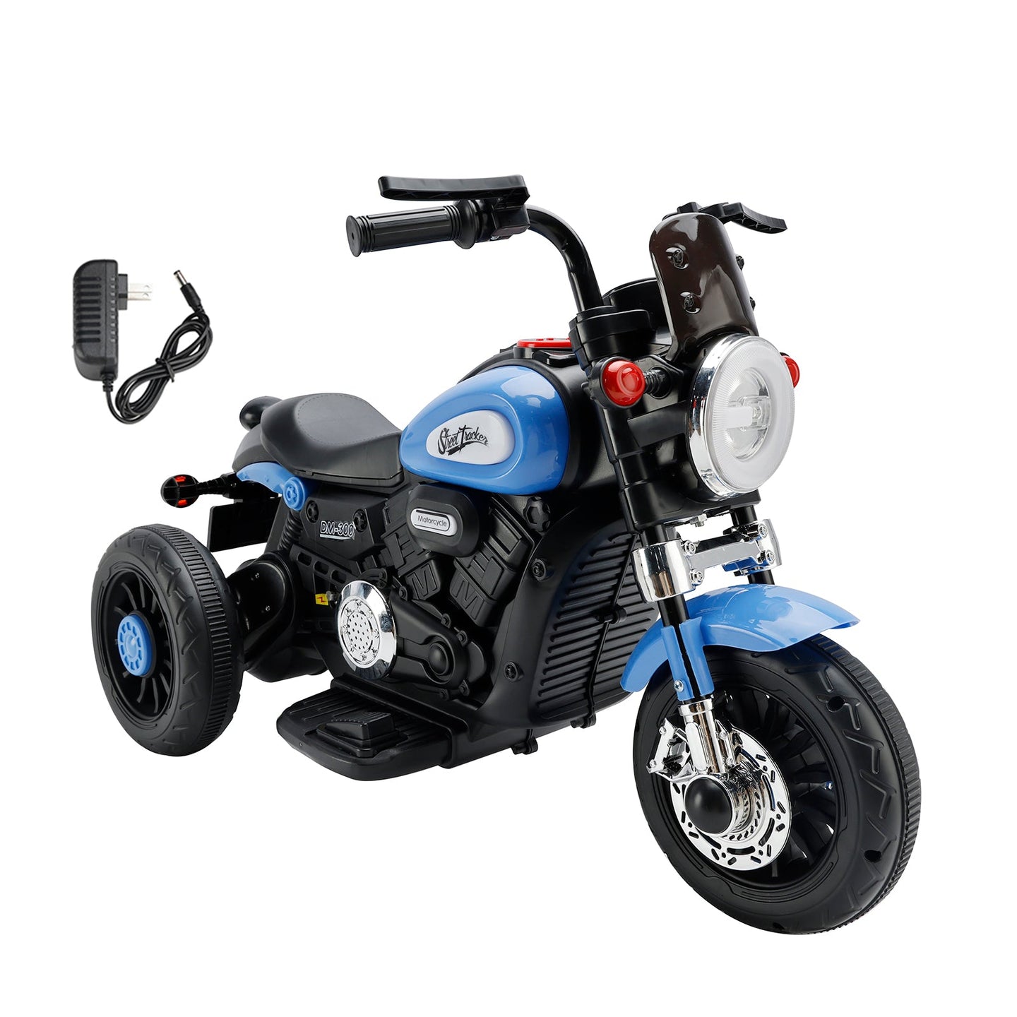 3-Wheel Kids Ride-On Motorcycle 6V (Blue) | Dual Drive (Copy)