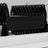12-Step Folding Attic Ladder for 39.4" x 27.6" Opening, 660 lbs Capacity Wall-Mounted Pull-Down Loft Stairs, up to 9.84ft Floor Height (Black)