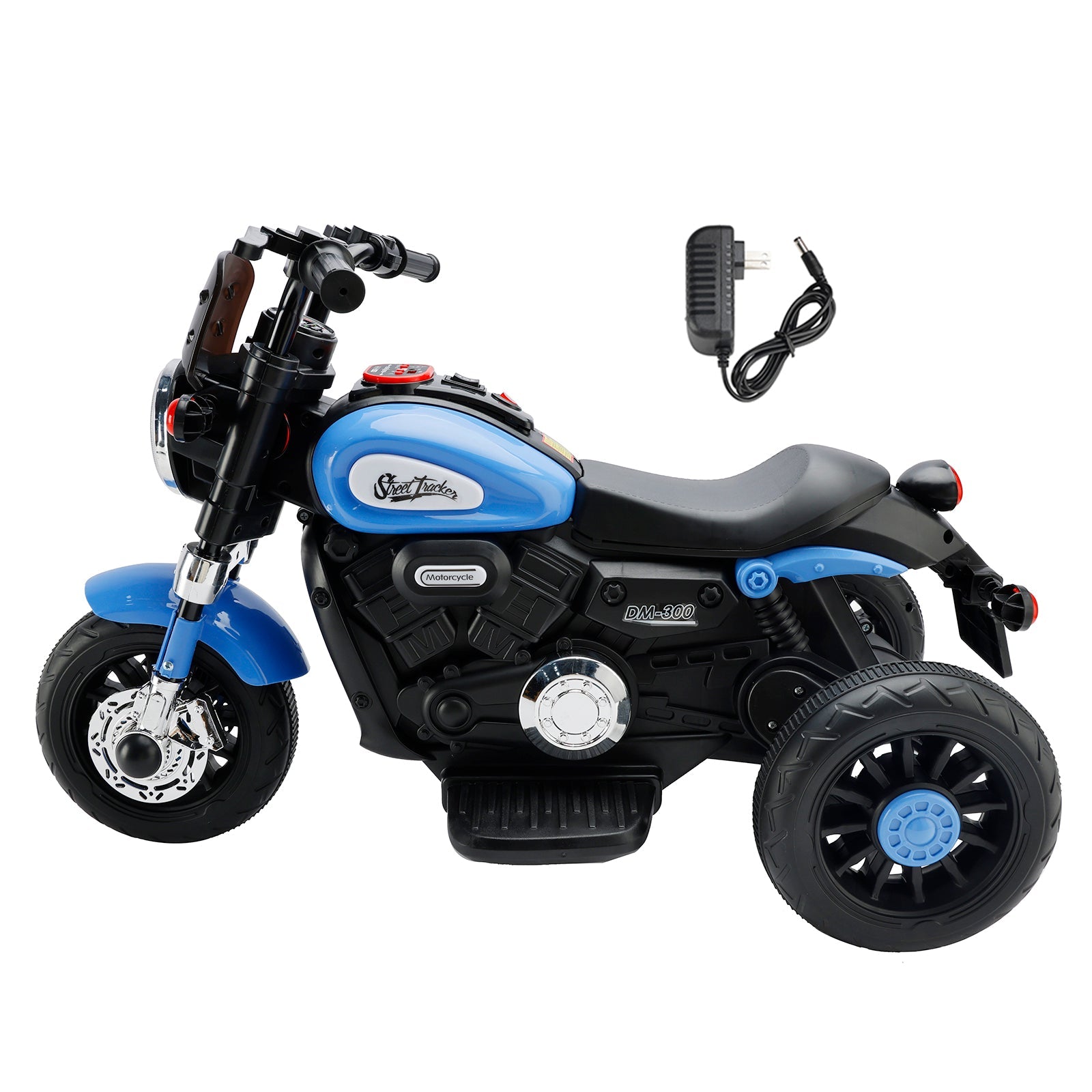 3-Wheel Kids Ride-On Motorcycle 6V (Blue) | Dual Drive (Copy)