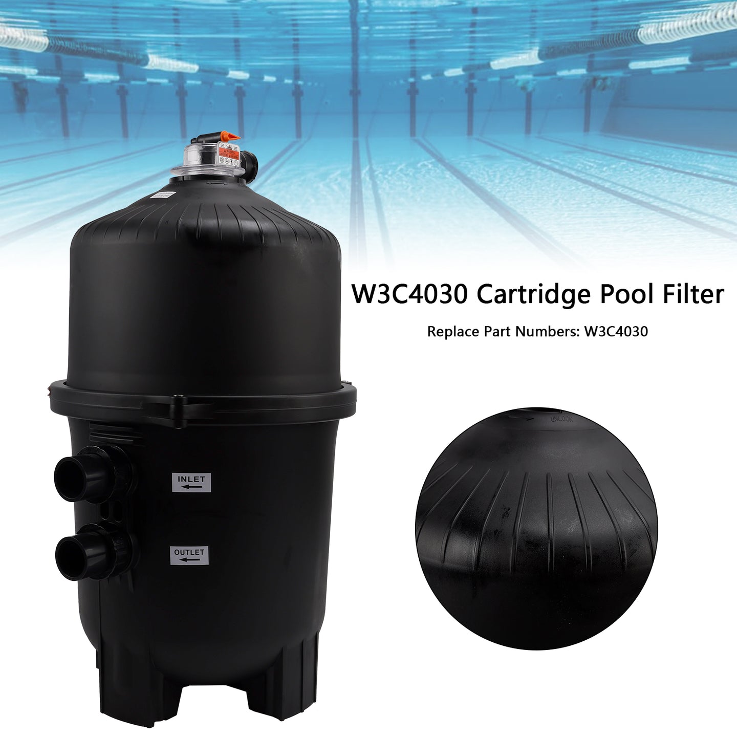 425 Square Foot Replace for Hayward SwimClear W3C4030 Cartridge Pool Filter