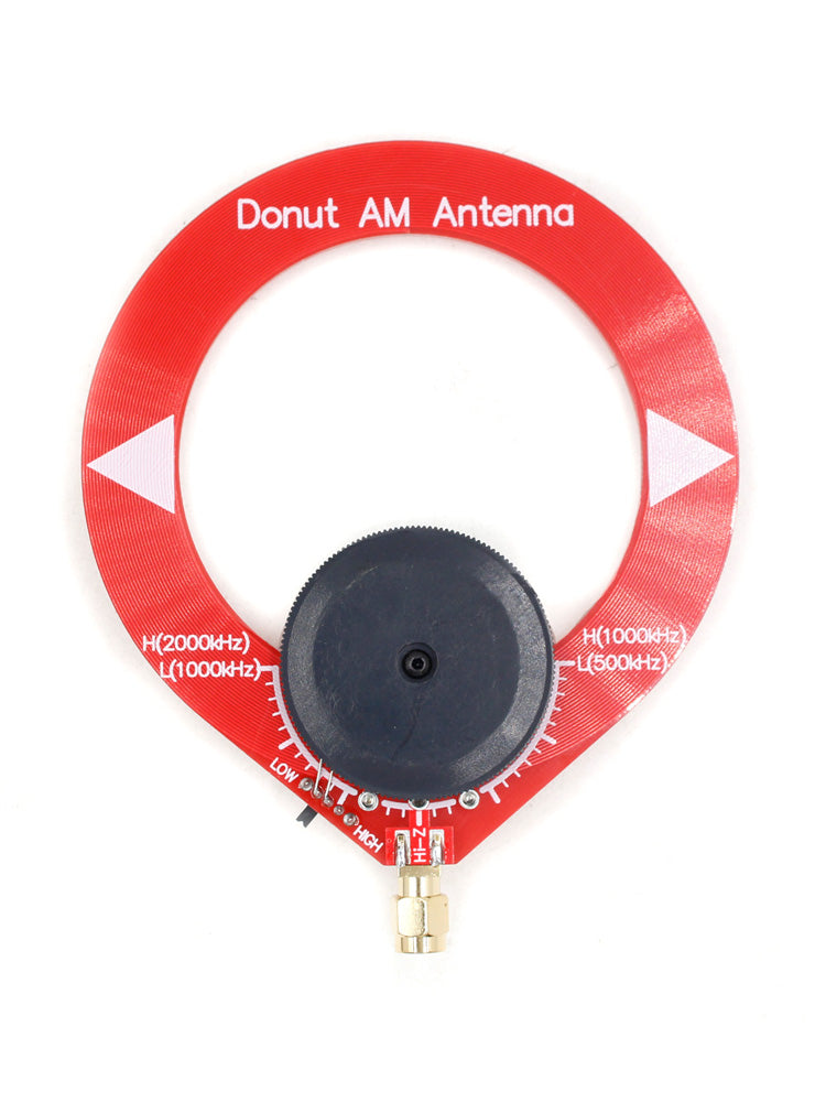Donut Red AM MW HF Antenna Mini Loop Antenna for Malahiteam DSP DSP2 Receiver