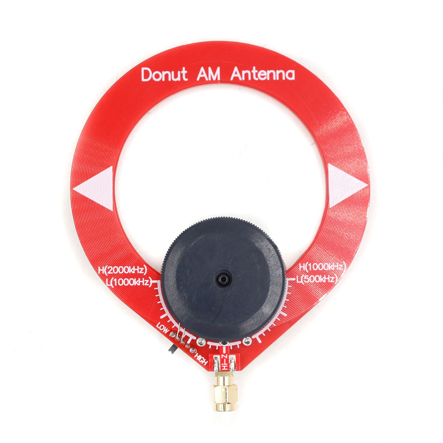 Donut Red AM MW HF Antenna Mini Loop Antenna for Malahiteam DSP DSP2 Receiver