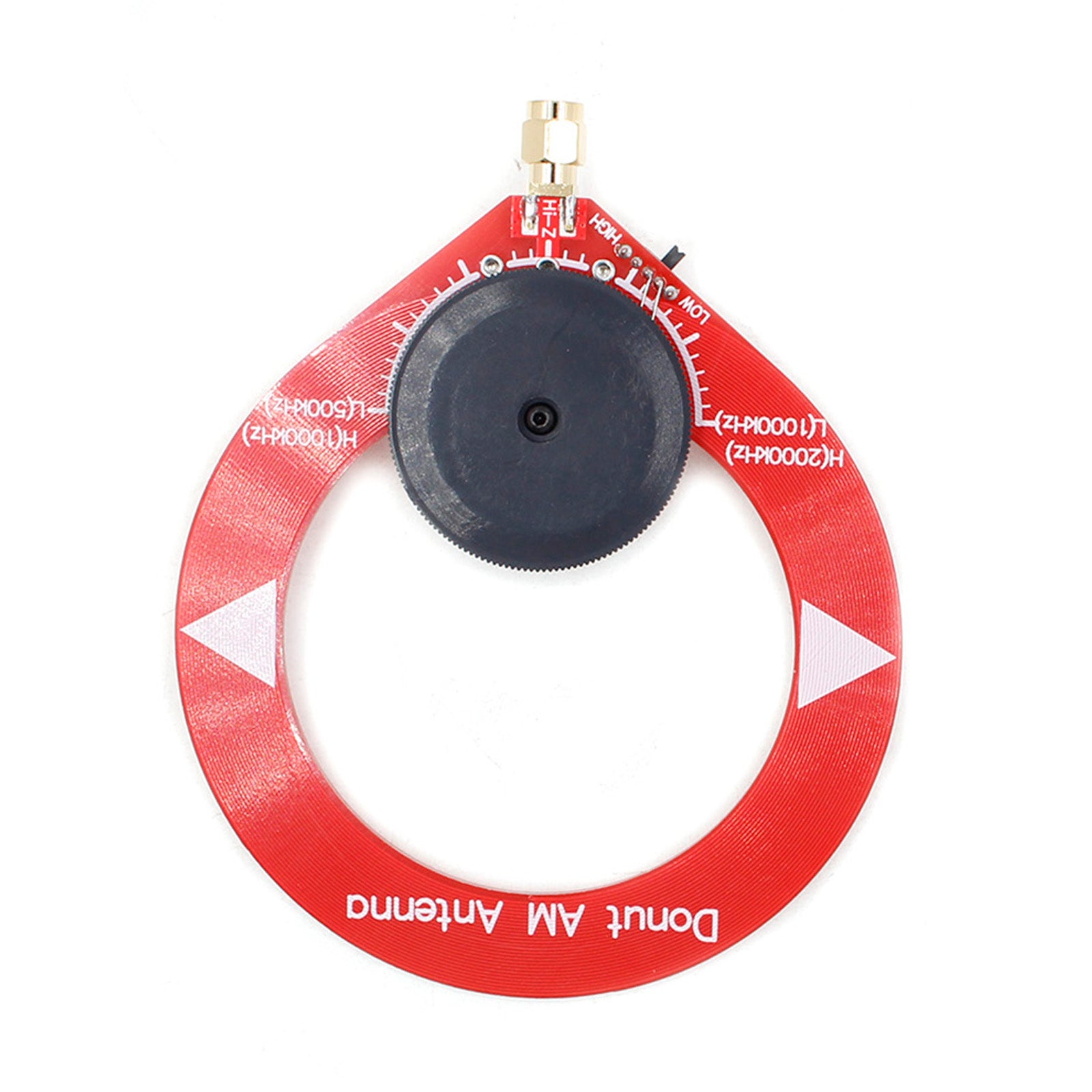 Donut Red AM MW HF Antenna Mini Loop Antenna for Malahiteam DSP DSP2 Receiver