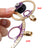 2 PCS Donut VHF UHF FM Mini Loop Antenna 400M-470MHz 80M-150MHz SMA Loop Antenna