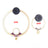 2 PCS Donut VHF UHF FM Mini Loop Antenna 400M-470MHz 80M-150MHz SMA Loop Antenna