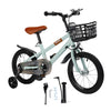 18" Children Bicycle Toddlers Bike with Training Wheels Basket Kickstand Red