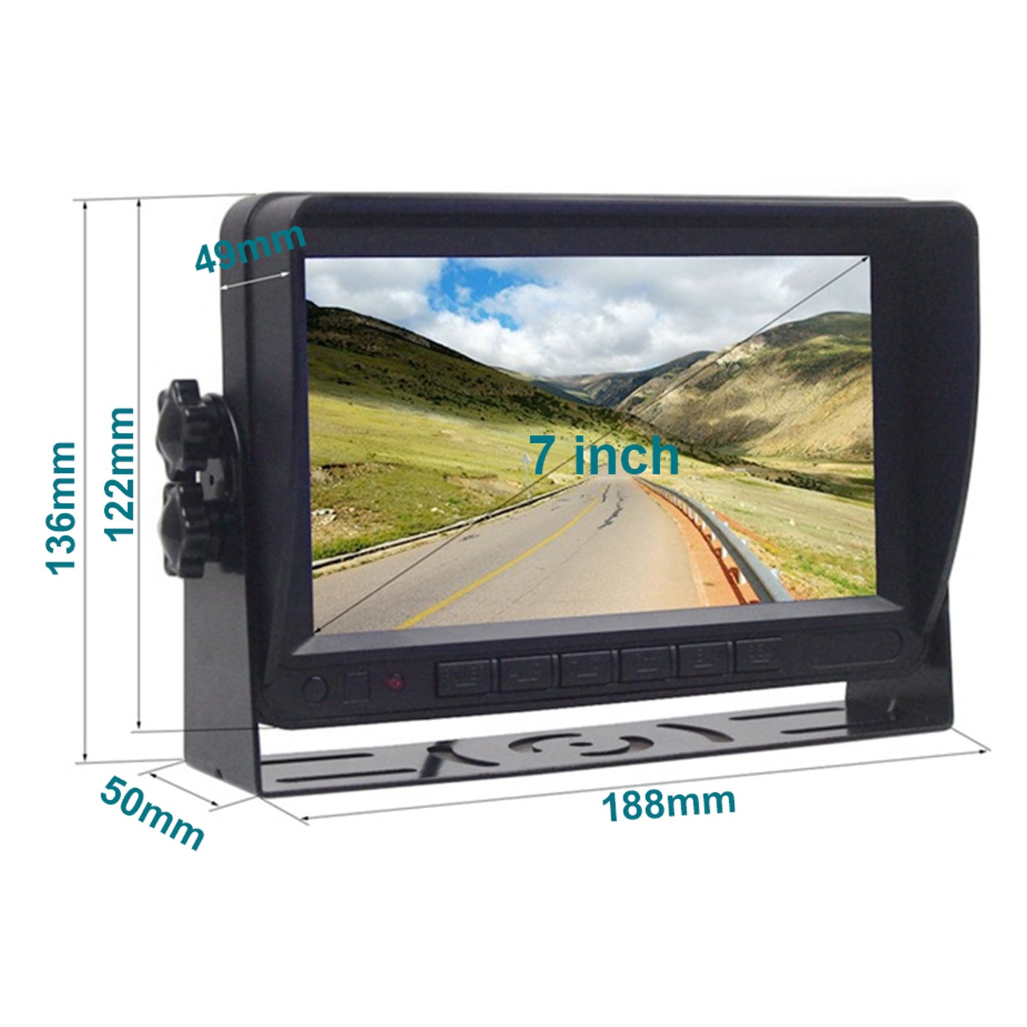7inch Display AHD 1080P Wireless 1CH Rear View Backup Camera Kit for Truck Trailer