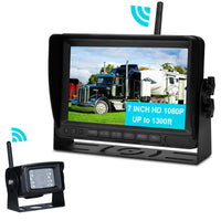 7inch Display AHD 1080P Wireless 1CH Rear View Backup Camera Kit for Truck Trailer