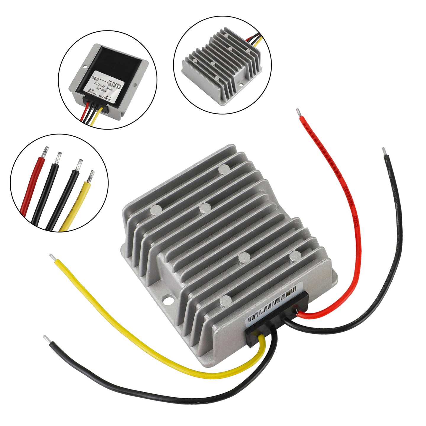 DC-DC 12/24V-32V 5A 160W Step Up Car Power Supply Converter Regulator Waterproof
