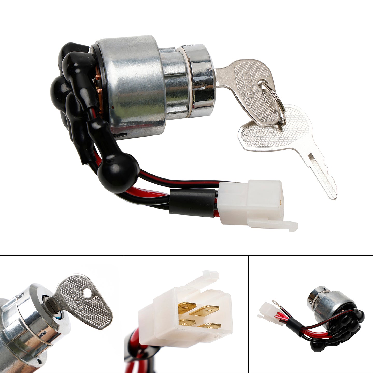 Ignition Switch W/2 Keys 38180-31800 Fits For Kubota L1802 L2002 L2202 Tractor