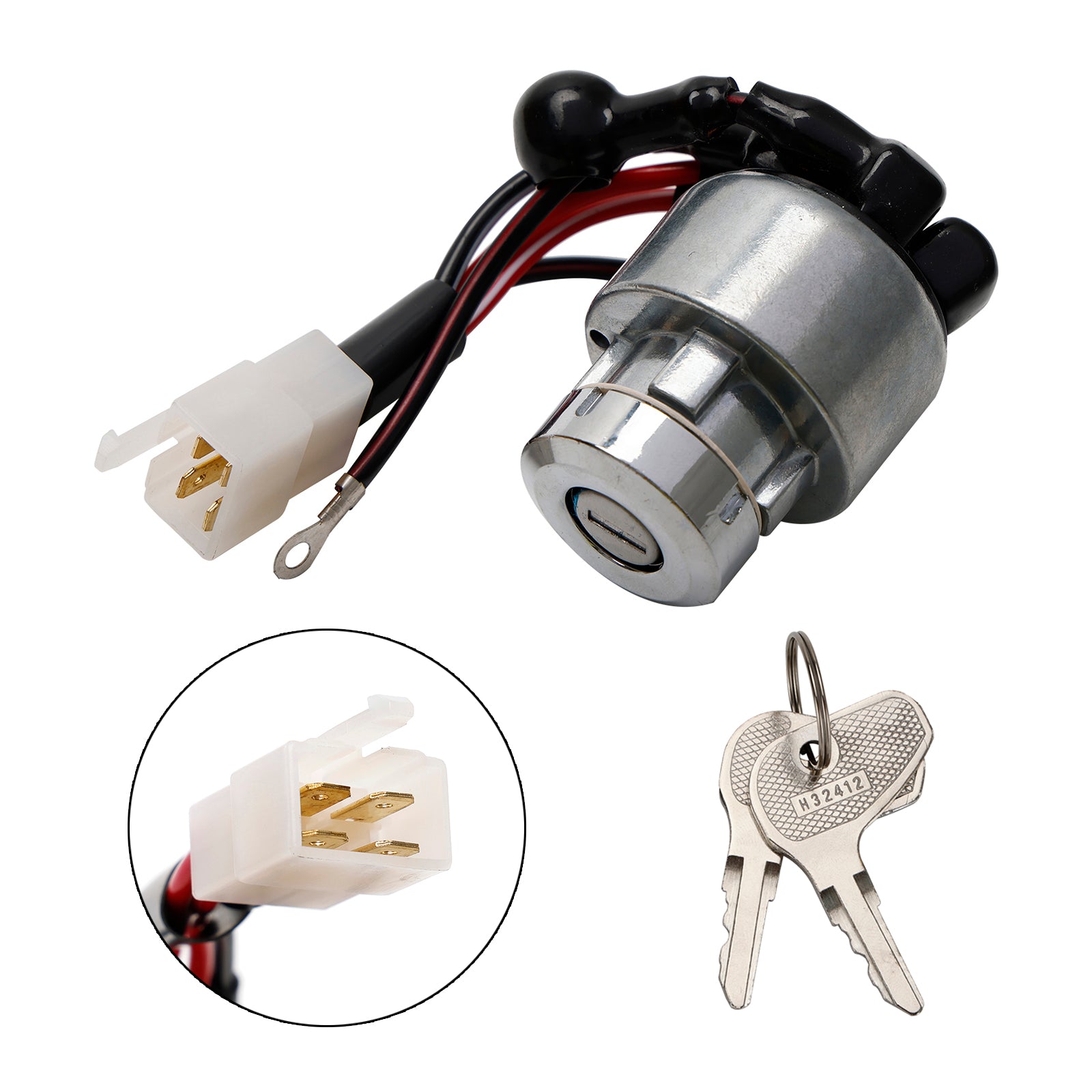 Ignition Switch W/2 Keys 38180-31800 Fits For Kubota L1802 L2002 L2202 Tractor