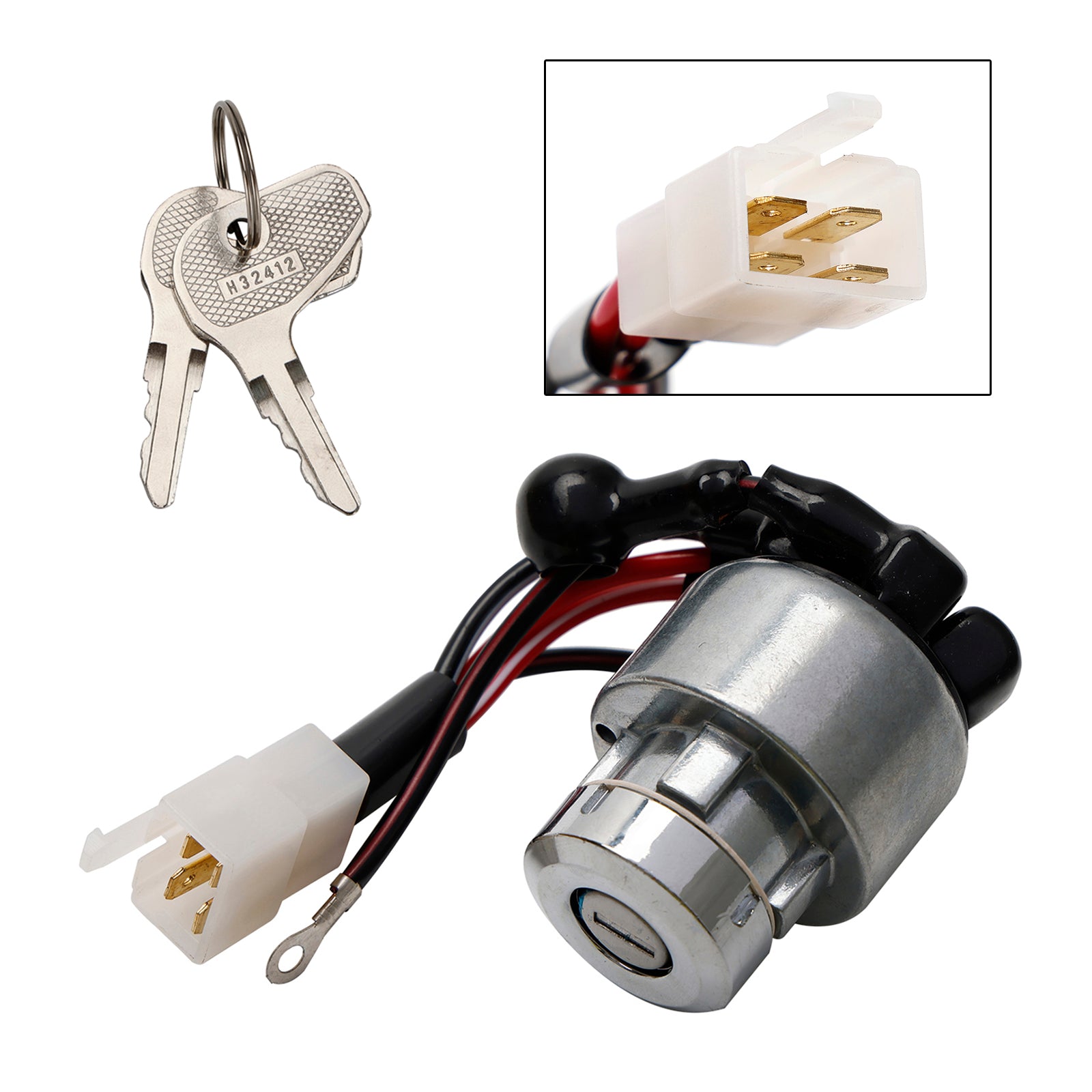 Ignition Switch W/2 Keys 38180-31800 Fits For Kubota L1802 L2002 L2202 Tractor