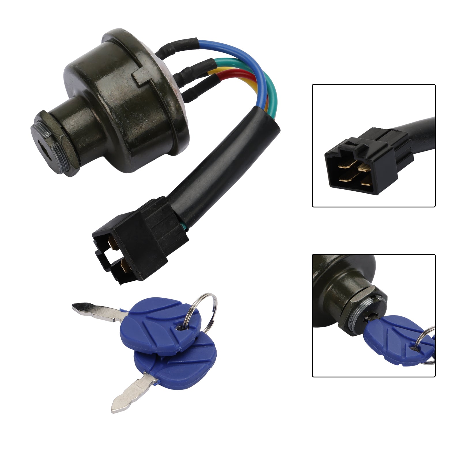 Ignition Switch 82826806 87304791 For New Holland TT45A TT50A TT60A With 2Keys