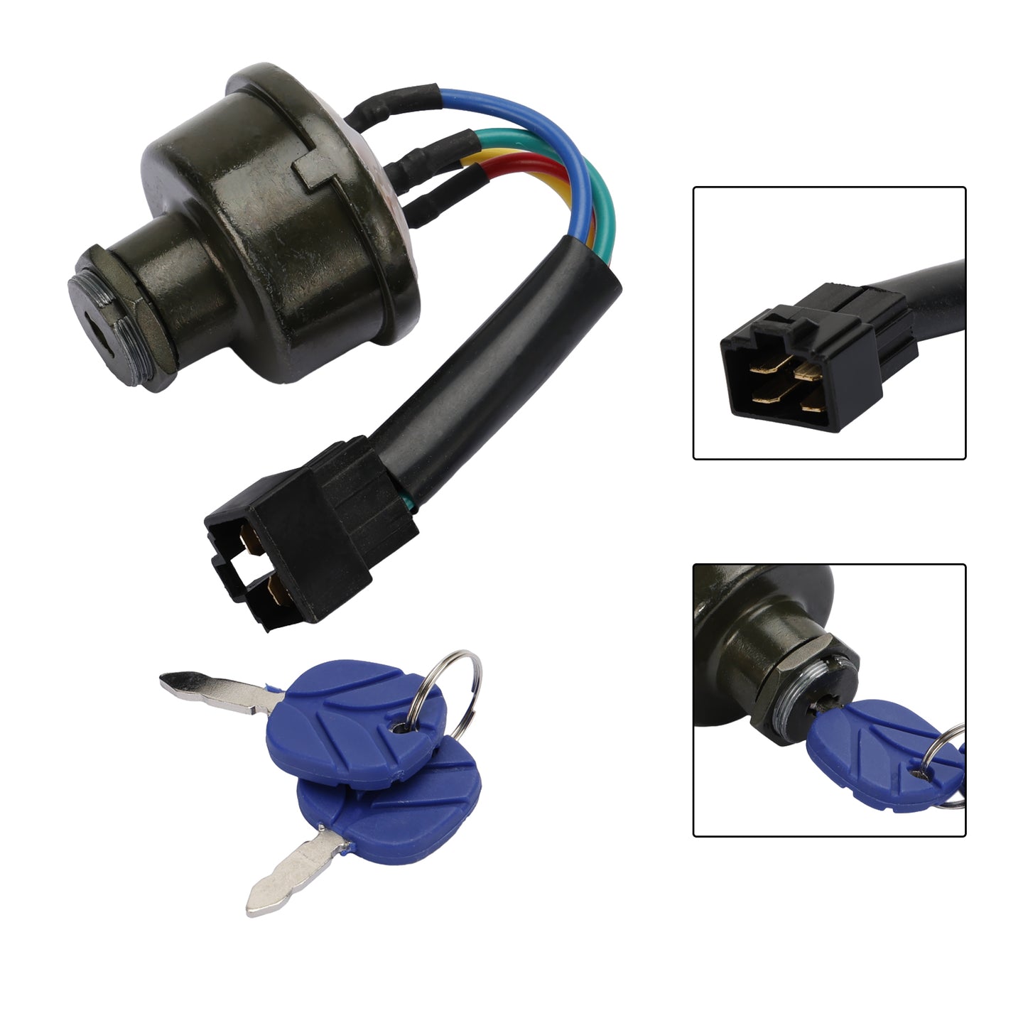 Ignition Switch 82826806 87304791 For New Holland TT45A TT50A TT60A With 2Keys