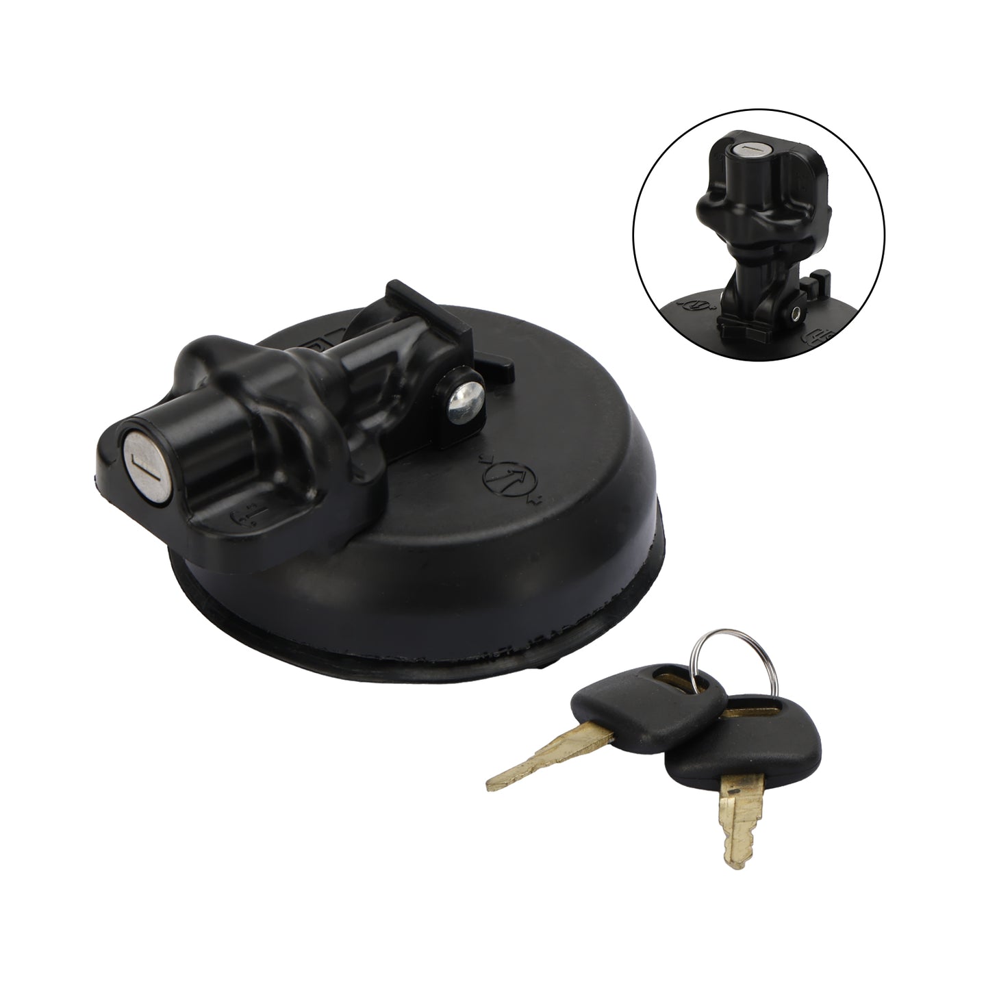 Fuel Tank Cap FYA00010024 Fits For Hitachi Excavator EX120 EX200 EX220 W/2 Keys