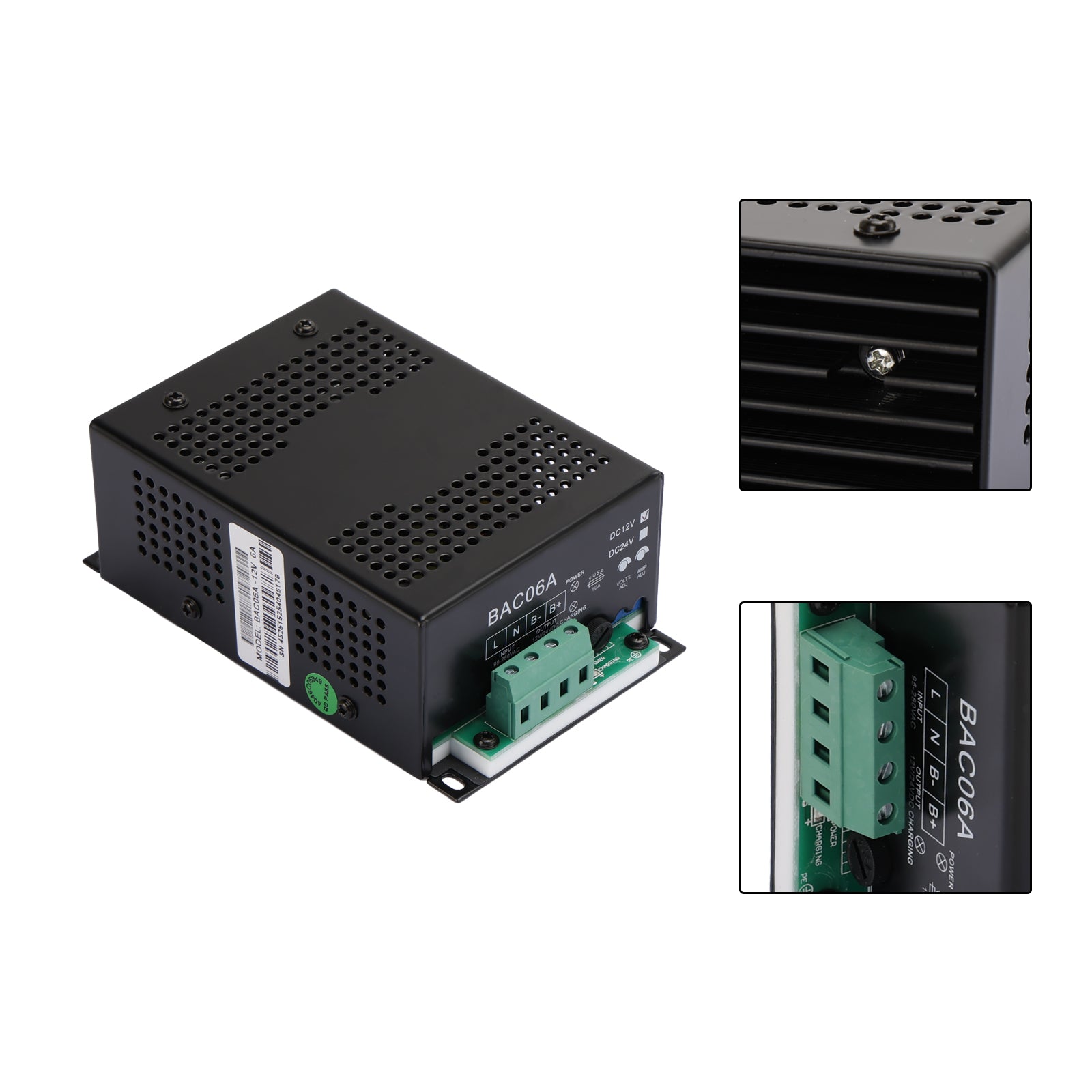 BAC06A 12V Battery Charger & Controller – Compatible with Smartgen Generators