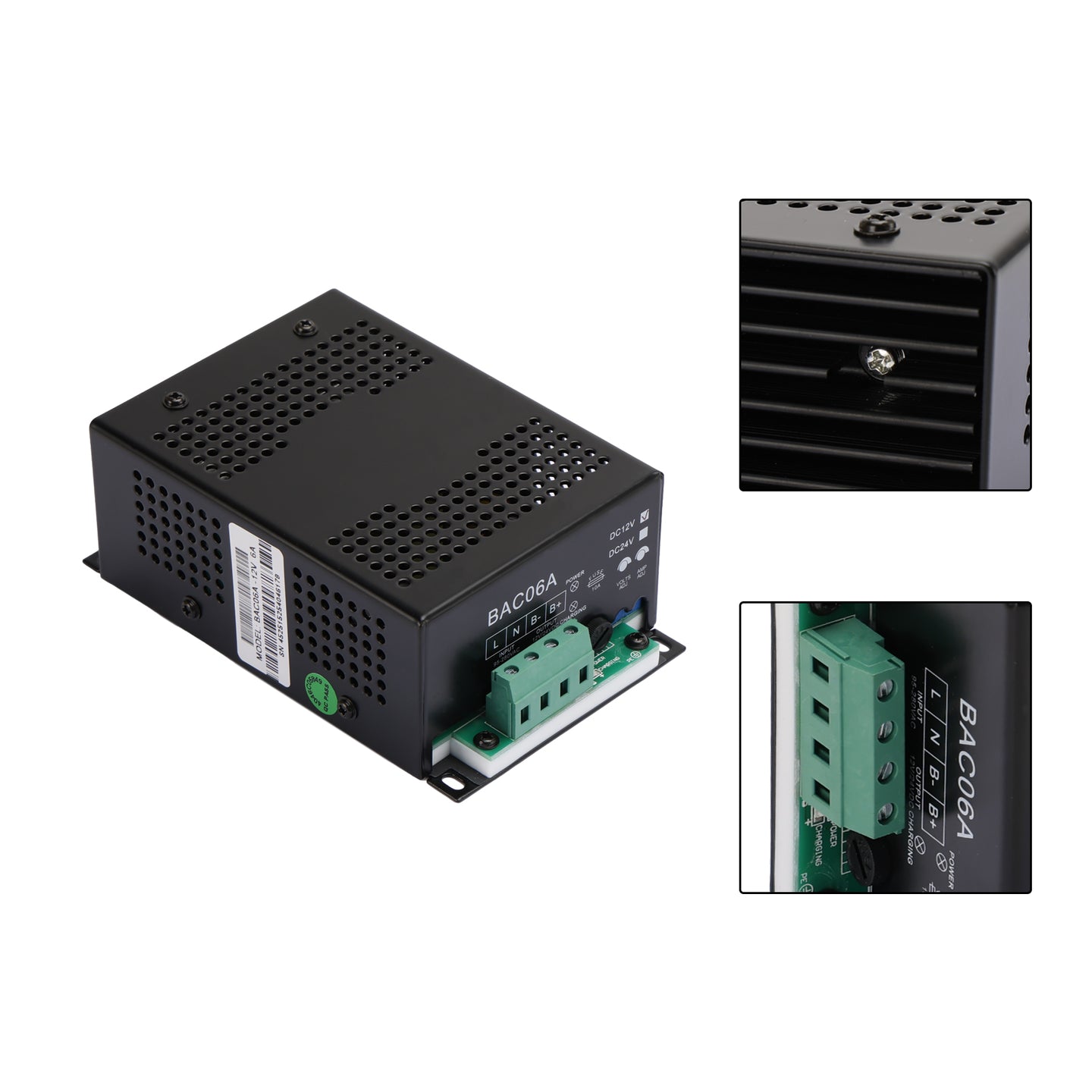 BAC06A 12V Battery Charger & Controller – Compatible with Smartgen Generators