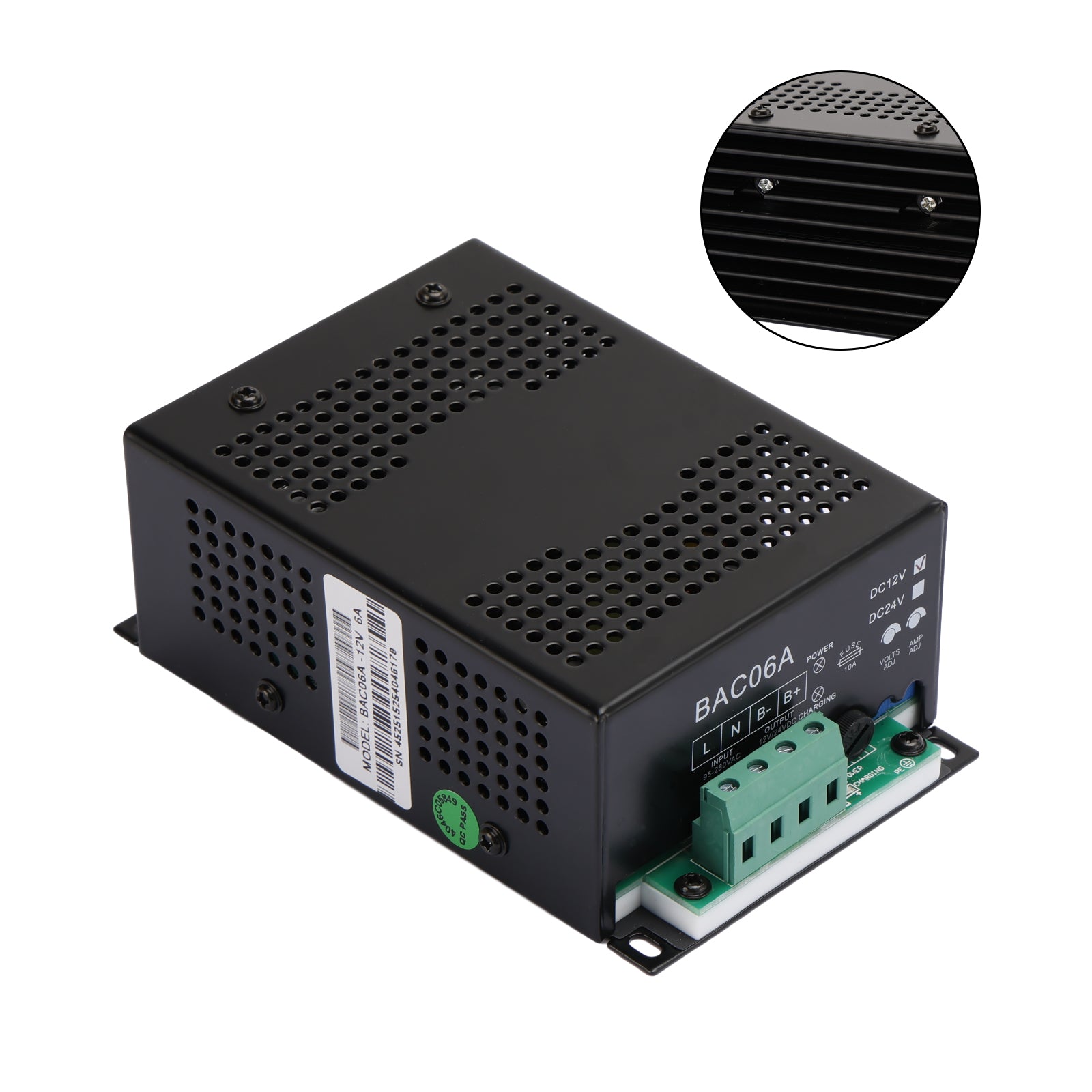 BAC06A 12V Battery Charger & Controller – Compatible with Smartgen Generators