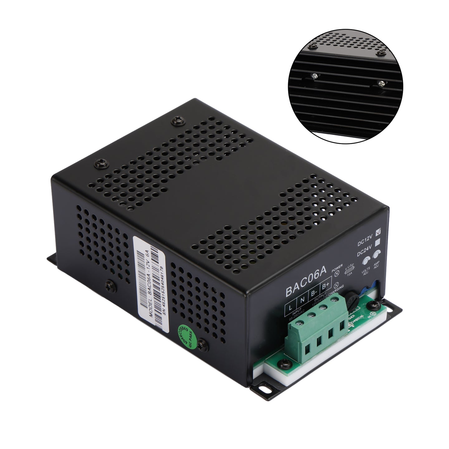 BAC06A 12V Battery Charger & Controller – Compatible with Smartgen Generators