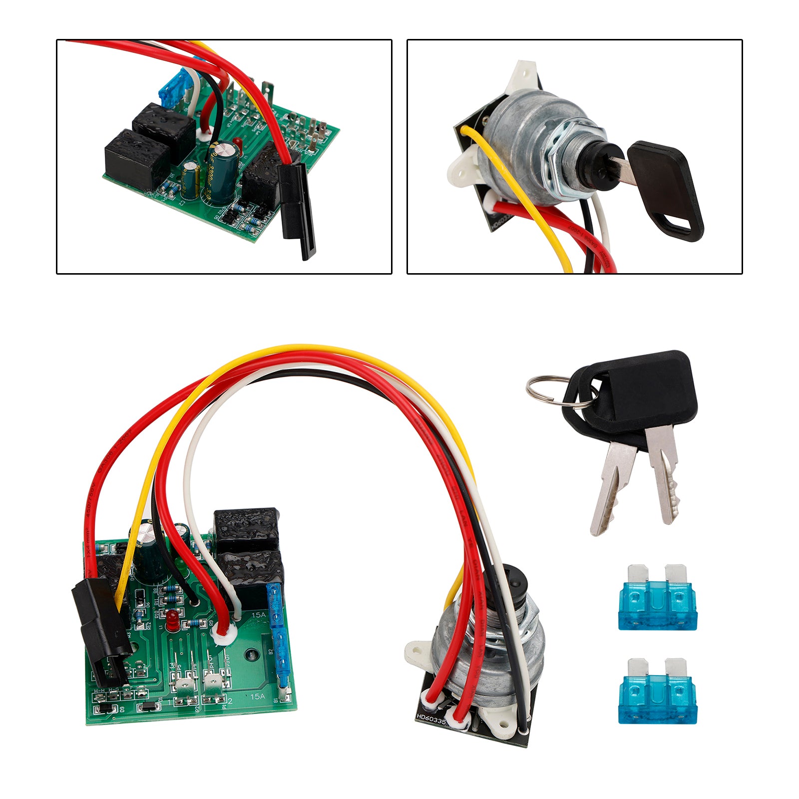 Ignition Switch Module with 2 Keys AM136681 For John Deere 325 335 345 355