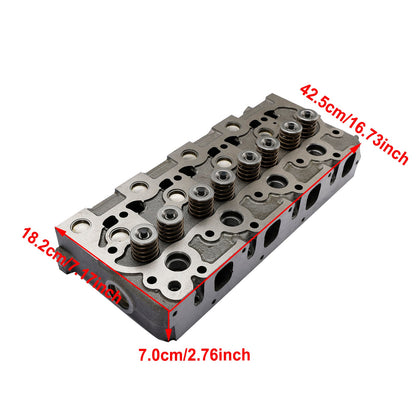 Complete Cylinder Head with Gasket Kit for Kubota V1702 V1702B Engine Bobcat 733 743 Loader