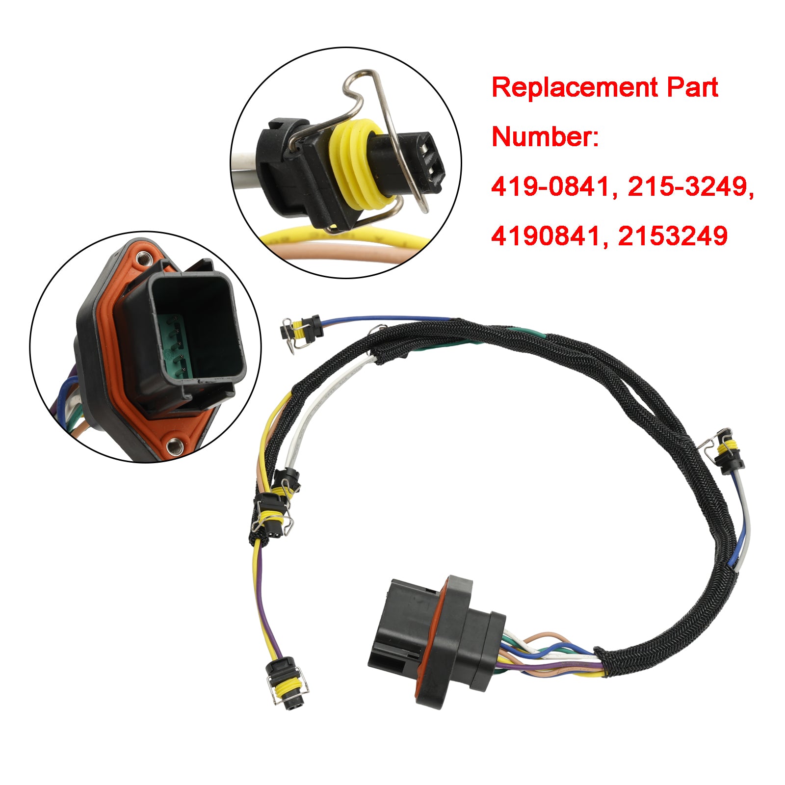 419-0841 215-3249 Fuel Injector Wiring Harness For CAT C9 Engine 330D 336D