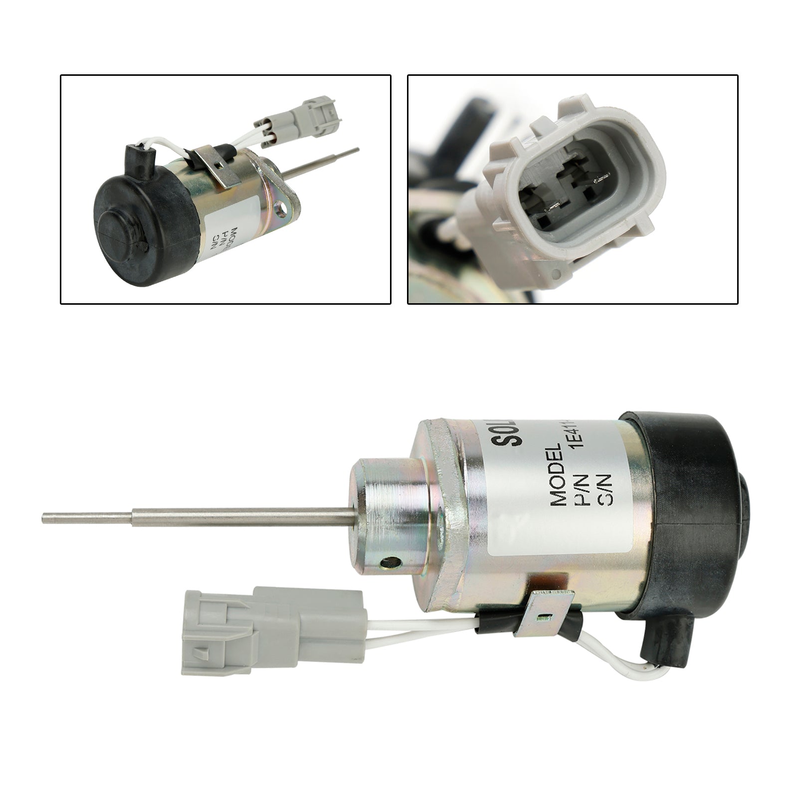 Fuel Shut Off Solenoid PS41CZ318 1E411-60012 For Kubota 325 Engine D902 Z482