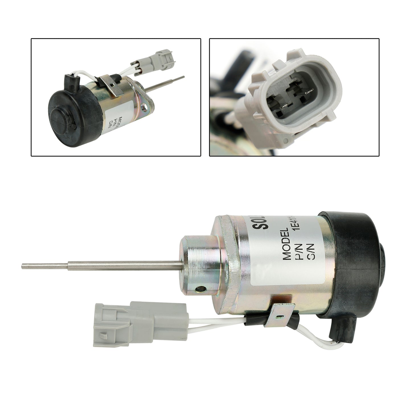 Fuel Shut Off Solenoid PS41CZ318 1E411-60012 For Kubota 325 Engine D902 Z482