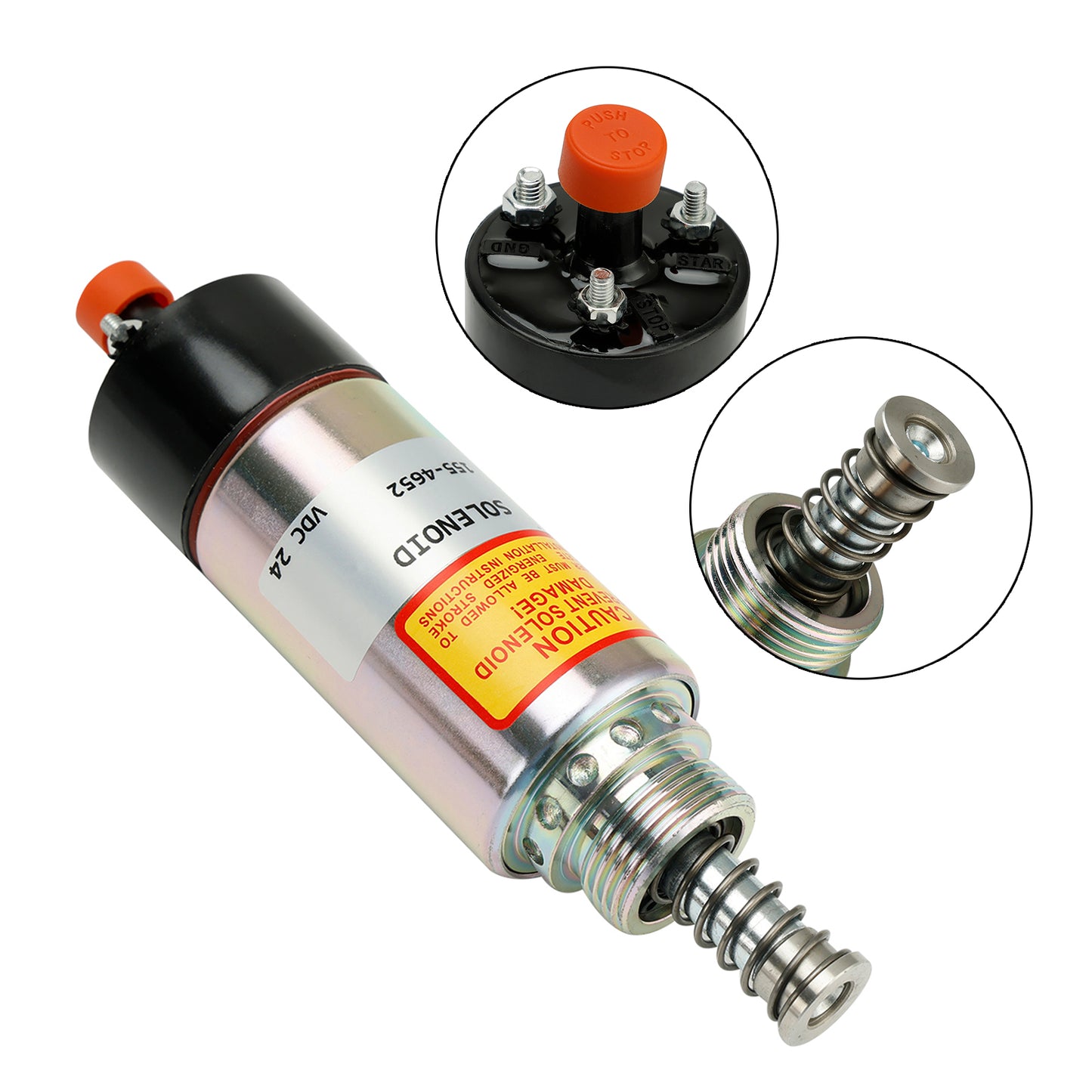 Fuel Shut Off Solenoid Valve 8C-3663 155-4652 125-5772 For CAT 3126 3114 3116