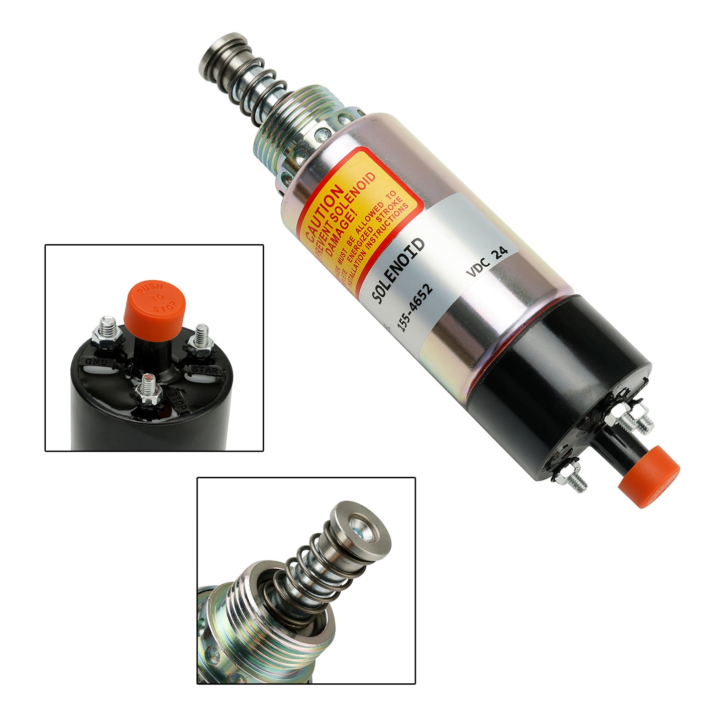 Fuel Shut Off Solenoid Valve 8C-3663 155-4652 125-5772 For CAT 3126 3114 3116