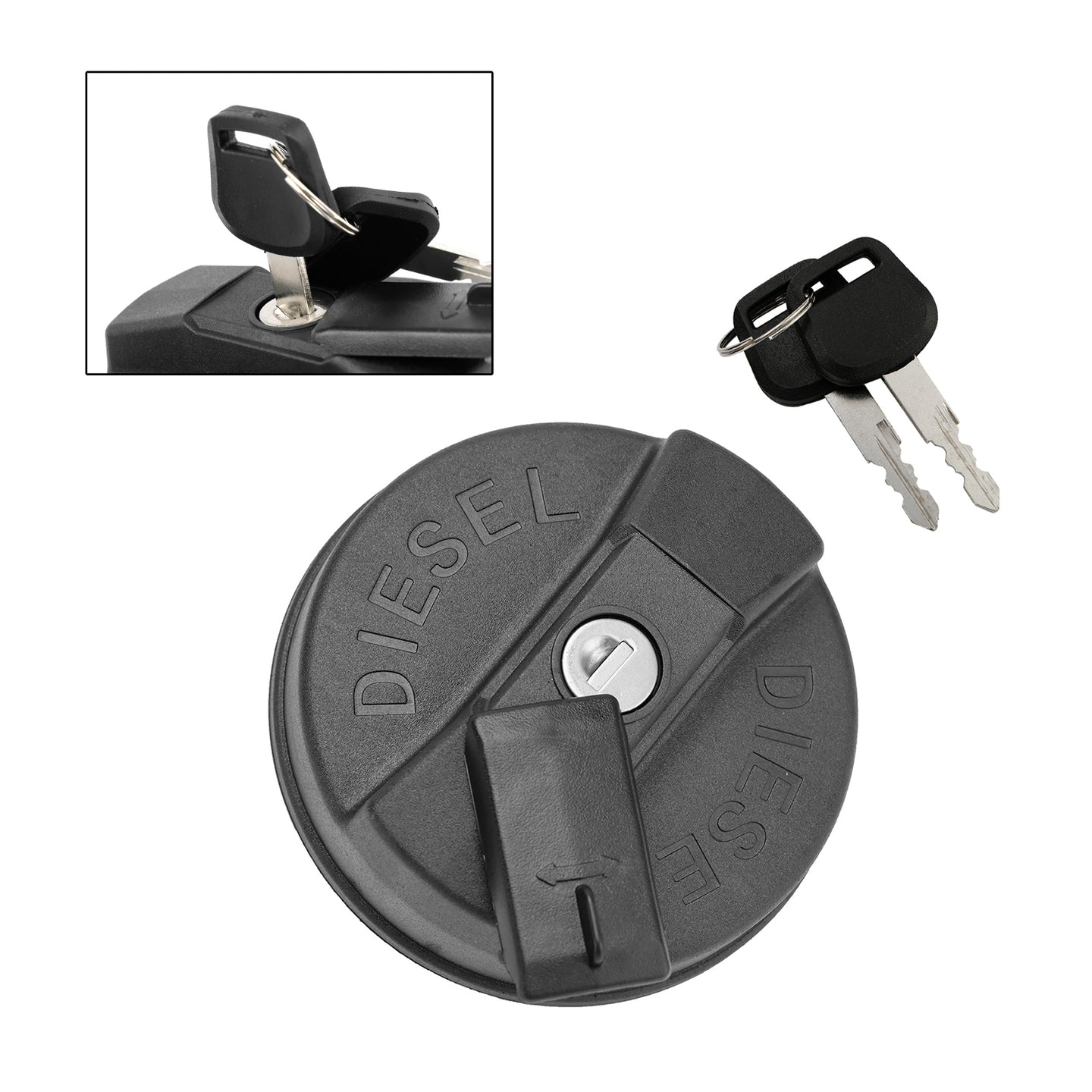 Fuel Tank Cap 332/F4780 331/11403 For JCB Backhoe Loader 3C 3CX 3D With 2 Keys