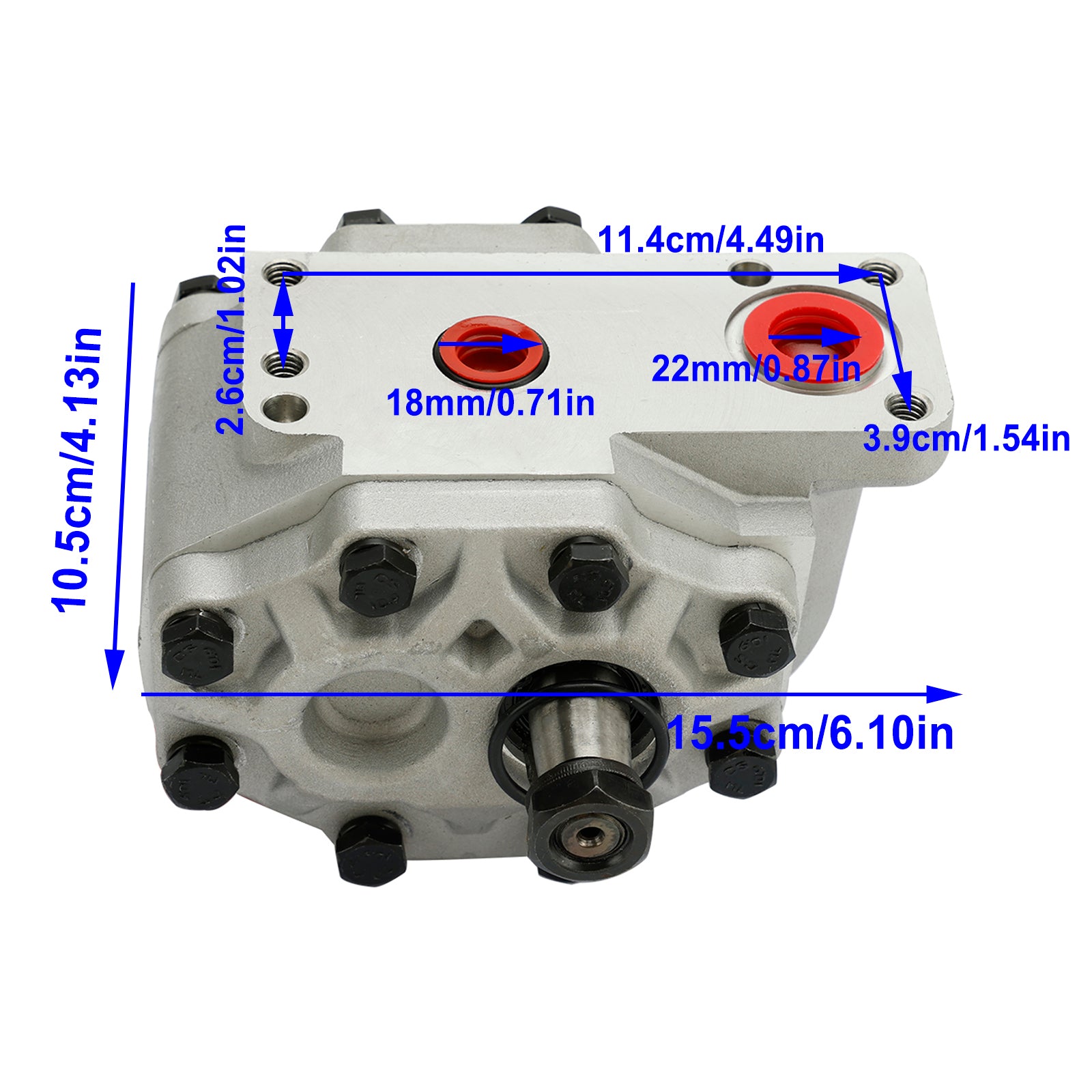 Hydraulic Pump for Case IH 85 & 95 Series, 3200, 4200, Replaces 93835C91, Fits McCormick